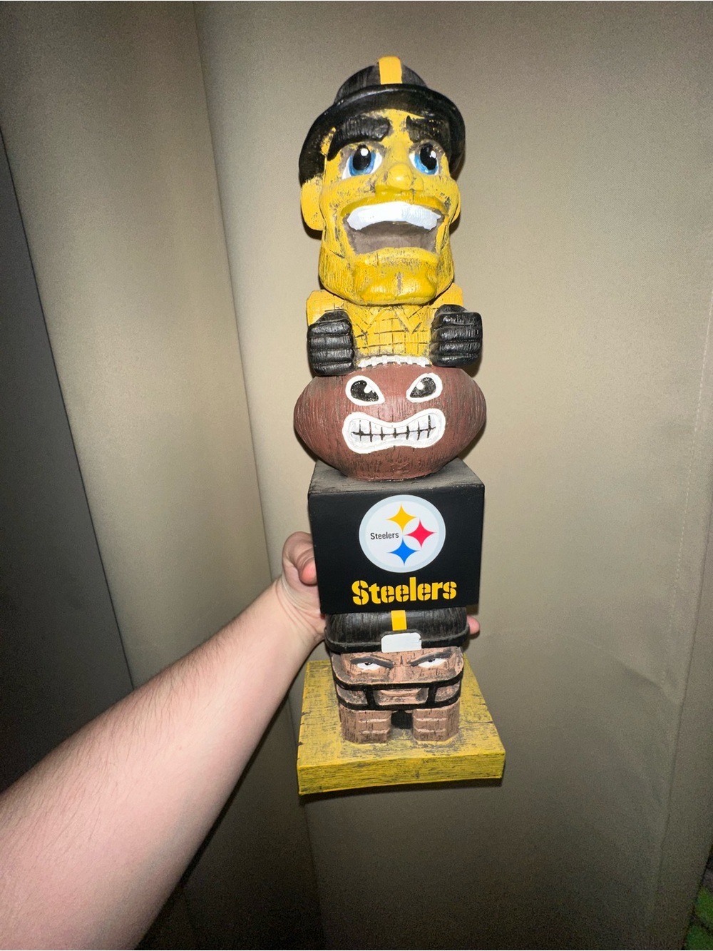 Pittsburgh Steelers tiki totem garden statue novelty NFL
